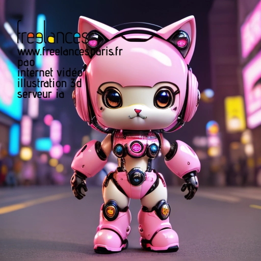 Pao mise en page internet vidéo illustration 3d serveur IA générative AI freelance paris studio de création magazines QU31EAC0